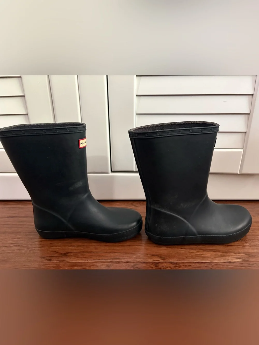 Hunter navy boots